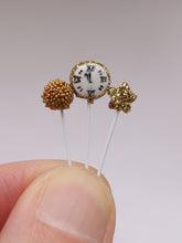 Load image into Gallery viewer, New Year Golden Cake Pops Display in Glass Jar - Handmade Miniature Food