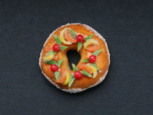 Brioche des Rois - French Epiphany Bread (3) - 12th Scale Miniature Food