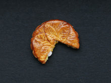 Load image into Gallery viewer, Galette des Rois, Cut with Heart-Shaped Fève - French Epiphany Pastry (O) - 12th Scale Miniature Food