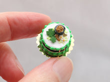 Load image into Gallery viewer, Pot of Gold St Patrick&#39;s Day Cake, Leprechaun Belt - Handmade Miniature Food