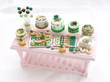 Load image into Gallery viewer, St Patrick&#39;s Day Shamrock Cake - Handmade Miniature Food