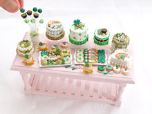 Load image into Gallery viewer, Rainbow Cloud Cake - St Patrick&#39;s - Handmade Miniature Food