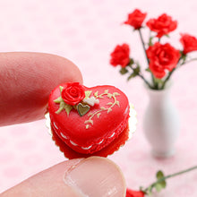 Load image into Gallery viewer, Le Valentin 2021 Limited Edition - Heart-Shaped Romantic Red Macaron - Handmade Miniature Food
