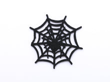 Load image into Gallery viewer, Spiders Web Halloween Display Mat / Doily for Cakes - 12th Scale Miniatures