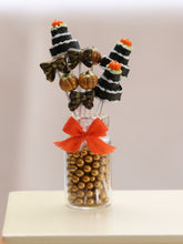 Load image into Gallery viewer, Autumn Cake Pops Display in Glass Jar - Handmade Miniature Food