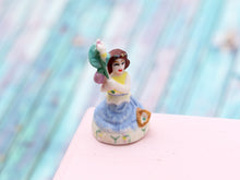 Load image into Gallery viewer, Porcelain Garden Fairy Ornament - Blue Collection  - Dollhouse Miniature