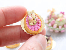 Load image into Gallery viewer, White Chocolate Cream Tarte – Egg-Shaped decorated with Easter Eggs, Bunny, Blossoms