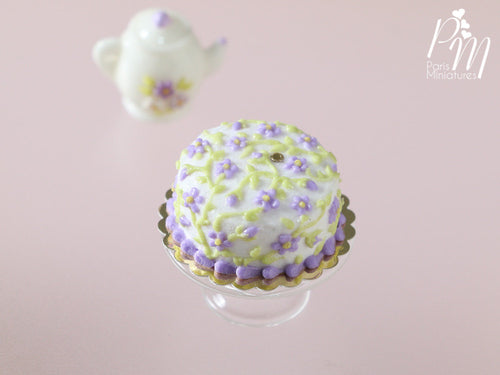 Lilac Blossoms Cake - Miniature Food
