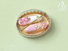 Load image into Gallery viewer, Pair of Beautiful Pink French Eclairs in Gift Box - 12th Scale Miniature Food