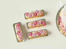 Load image into Gallery viewer, Pink Blossom French Eclair - 12th Scale Miniature Food