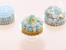 Load image into Gallery viewer, Blue Blossoms Spring St Honoré French Pastry - Miniature Food
