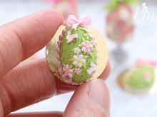 Load image into Gallery viewer, Spring Garden Blossom and Rabbits Easter Egg Cake (D - Light Pink)