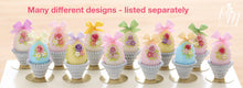 Load image into Gallery viewer, Pastel Candy Easter Egg Decorated with Single Rose in Shabby Chic Pot (B) Miniature Food