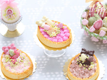 Load image into Gallery viewer, White Chocolate Cream Tarte – Egg-Shaped decorated with Easter Eggs, Bunny, Blossoms