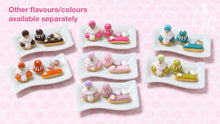 Load image into Gallery viewer, Classic Caramel French Pastries/Desserts on Plate - St Honoré, Religieuse, Eclair - Miniature Food