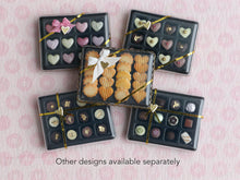 Load image into Gallery viewer, Luxurious Box of French &quot;Palet Or&quot; Chocolates Decorated with real Gold Leaf - Miniature Food