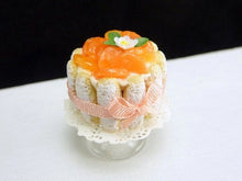Load image into Gallery viewer, French Charlotte aux Clementines - 12th Scale Miniature Food