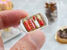 Load image into Gallery viewer, Strawberry French Eclairs - Four Different Designs - Miniature Food