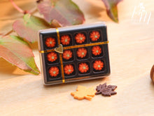 Load image into Gallery viewer, Gift Box of Pumpkin Candy for Autumn / Halloween - Miniature Food in 12th Scale for Dollhouse