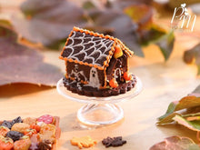 Load image into Gallery viewer, Spooky Chocolate Cookie Haunted House for Fall / Autumn / Halloween - Miniature Food