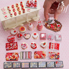 Load image into Gallery viewer, Box of Twelve Coloured Heart-Shaped Miniature Candies