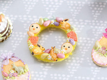 Load image into Gallery viewer, Easter Wreath Decoration - bunny cookies, candy eggs, carrot cookies