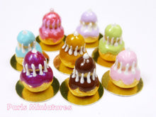 Load image into Gallery viewer, Chocolate Religieuse French Pastry - Handmade Miniature Food