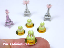Load image into Gallery viewer, Pistachio Religieuse - French Pastry in 12th Scale - Handmade Dollhouse Miniature Food