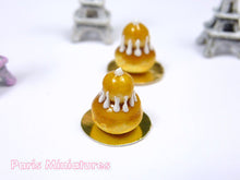 Load image into Gallery viewer, Caramel Religieuse - French Pastry Miniature Food in 12th Scale