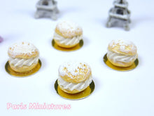 Load image into Gallery viewer, Choux Chantilly - Cream-filled Choux Bun - 12th Scale Miniature Food