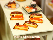 Load image into Gallery viewer, Pair of Autumnal  / Fall French Eclairs - 12th Scale Miniature Food
