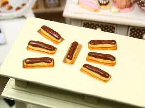 Chocolate Eclair - French Pastry in 12th Scale