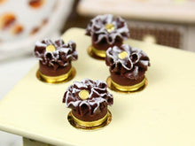 Load image into Gallery viewer, Feuille d&#39;Automne - French Chocolate Ruffle Cake - Small Version - Miniature Food