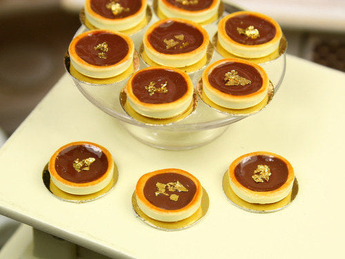 Tartelette au Chocolat - Chocolate Tartlet - Individual French Miniature Food in 12th Scale