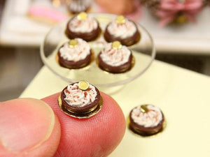 Cappuccino Tartlet - Individual French Miniature Food in 12th Scale