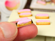 Load image into Gallery viewer, Pink Eclair - French Pastry in 12th Scale - Handmade Dollhouse Miniature Food