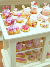 Load image into Gallery viewer, French Raspberry Pastry Swan - Pink Cream - 12th Scale Miniature Food