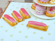 Load image into Gallery viewer, Raspberry Eclair - 12th Scale Miniature Food
