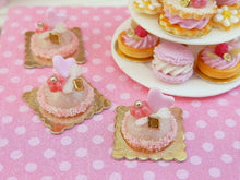 Load image into Gallery viewer, Pink Dome French Cake - &#39;Let Them Eat Cake&#39; - 12th Scale Miniature Food