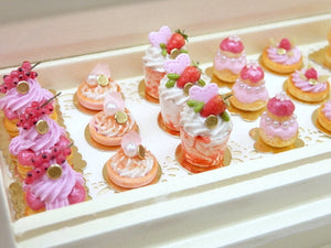 Pink Dome French Cake - 'Let Them Eat Cake' - 12th Scale Miniature Food