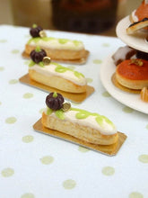 Load image into Gallery viewer, Chocolate Pumpkin Patch Eclair - 12th Scale French Miniature Food