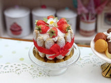 Load image into Gallery viewer, French Strawberry Charlotte - Miniature Food in 12th Scale