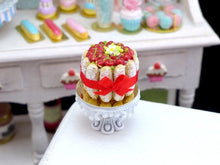 Load image into Gallery viewer, Cherry Charlotte - 12th Scale Handmade Miniature Food