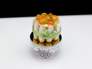 Apricot Charlotte - 12th Scale Handmade Miniature Food