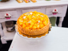 Load image into Gallery viewer, Tarte à la Mangue - French Mango Tart - Miniature Food in 12th Scale