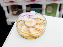 Load image into Gallery viewer, Lilac Floral Cookies Gift Box - Miniature Food in 12th Scale