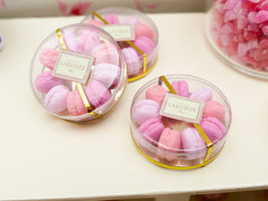 Shades of Pink Parisian Macaroons - Handmade Miniature Food in 12th Scale
