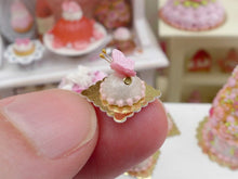 Load image into Gallery viewer, Pink Butterfly Dome Cake - Miniature French Pastry in 12th Scale