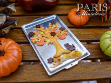 Load image into Gallery viewer, Autumn Cookie Tree on Baking Sheet - 12th Scale Miniature Food
