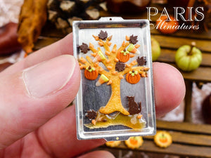 Autumn Cookie Tree on Baking Sheet - 12th Scale Miniature Food